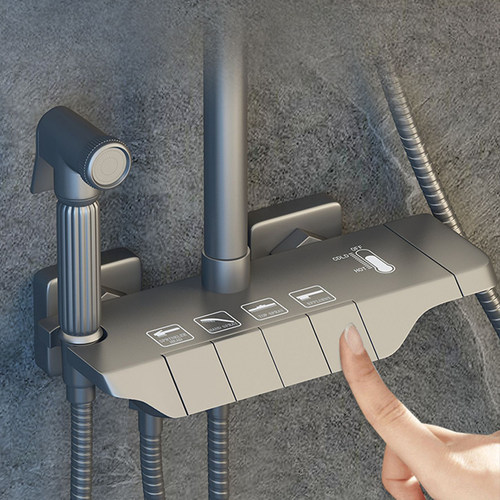 淋浴花洒龙头钢琴按键阀芯前后开关冷启动平开冷热混水阀通用配件