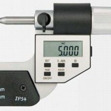 青量双尖头千分尺0-25MM  青量数显尖头千分尺0-25MM
