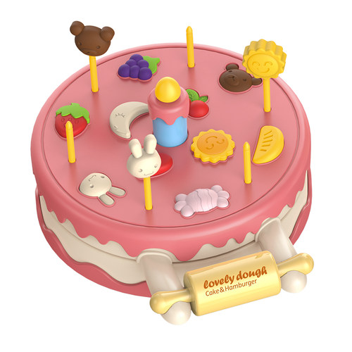汉堡机橡皮泥无毒彩泥儿童超轻粘土模具工具套装手工制作女孩玩具