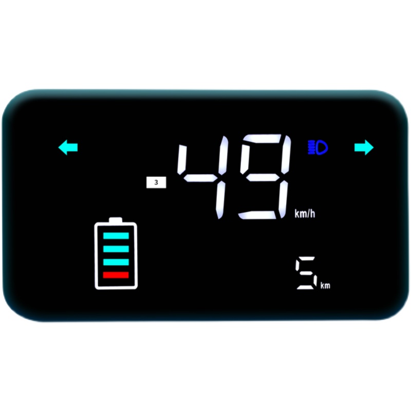 48V60V72V电动车仪表盘电车改装大疆速度表码表一线通仪表