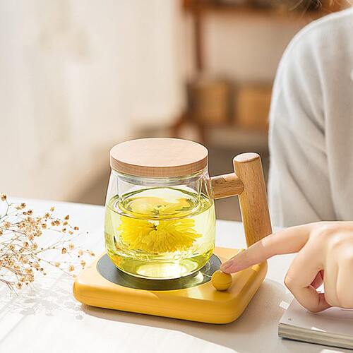 茶杯水杯加热杯垫55度恒温杯垫保温底座热牛奶神器家用暖杯子