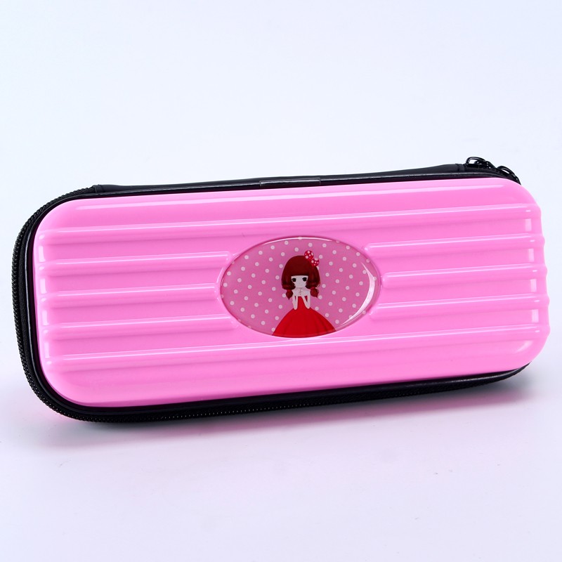 可定制硬壳笔袋大容量文s具盒男女孩小学生铅笔盒密码锁包邮行李