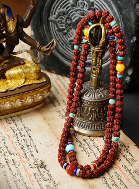 金刚菩提子手串配饰小配件男女佛珠108颗藏精品手链机刷包浆成品