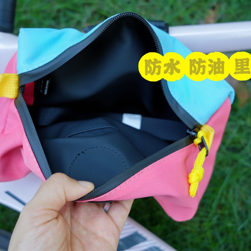 自行车前置复古挂包电动车挂物包摩托车防雨防水山地车儿童车头包