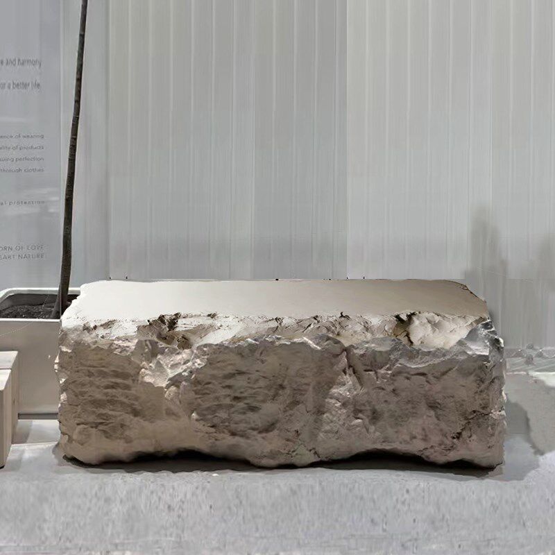 室内服装陈列摆台模型舞台背景仿真石头平台道具古建装饰定做