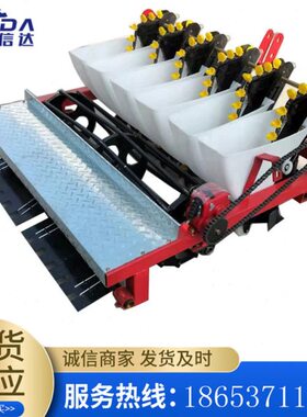 手推式六行栽蒜机 行距20公分大蒜播种机汽油大蒜播种机 大蒜播种
