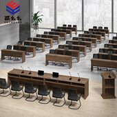 办公家具职员培训桌会议桌长桌校园学生课桌椅组合双人三人条形桌