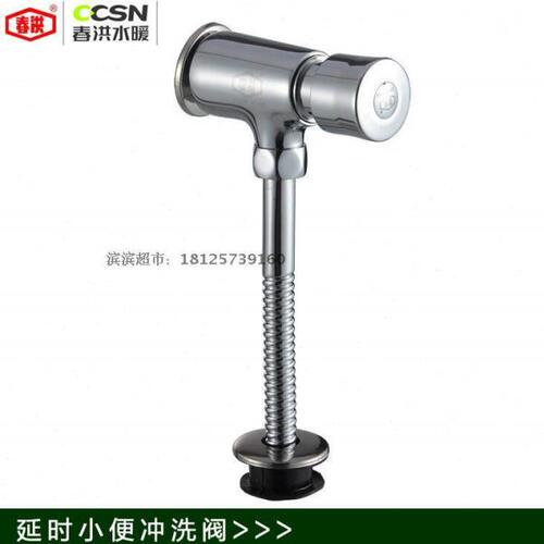 春洪CH-85003延时铜冲洗阀手按式冲水器 暗装小便阀