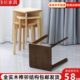 凳子家用实木方凳板凳圆凳木凳椅子可叠放木头简约高凳坐凳餐桌凳