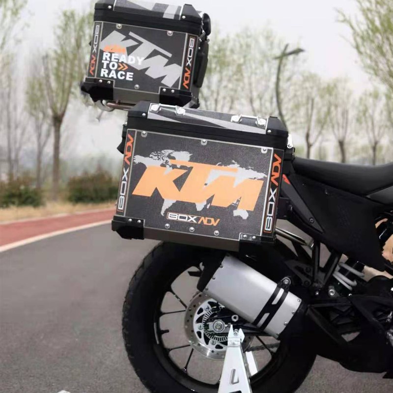 适用KTM390ADV机车前保杆防摔杠竞技杠带防摔球三箱改装