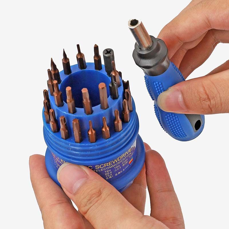 家用30合1多功能小螺丝刀批组合套装工具拆机手机表电脑十字维修