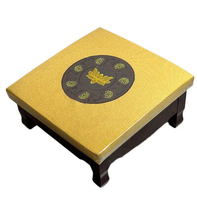 纯实木四脚皮拜垫拜凳蒲团跪拜拜凳家用