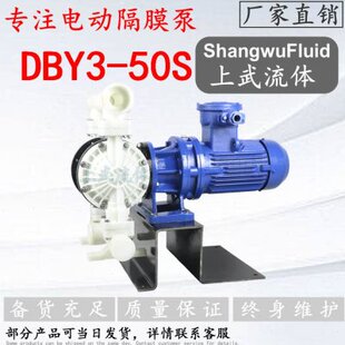 DN50耐腐蚀塑料电动隔膜泵 FFF型工程塑料PP电动隔膜泵 DBY3 50S