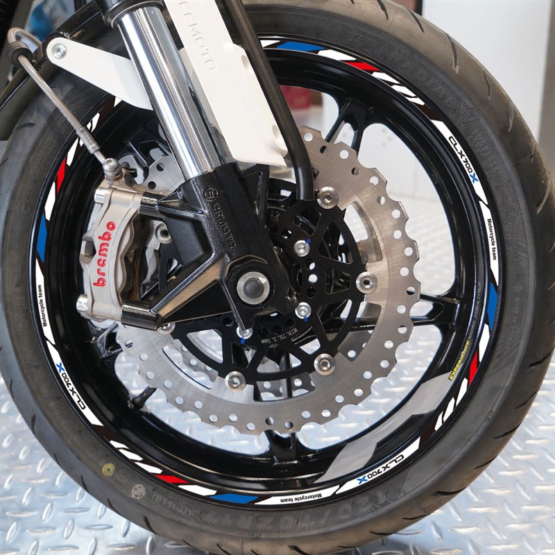 适用于春风楚留香700CLX轮毂贴改装轮圈减震贴花装饰贴纸防水反光