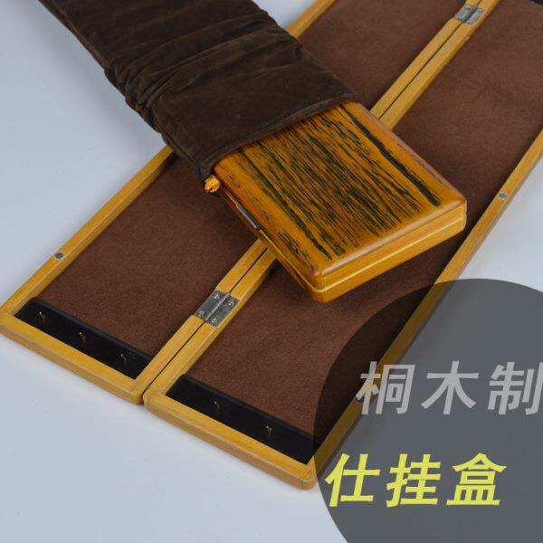 高档桐木制两层三层45cm55cm子线盒仕挂盒铜挂针渔具盒包邮