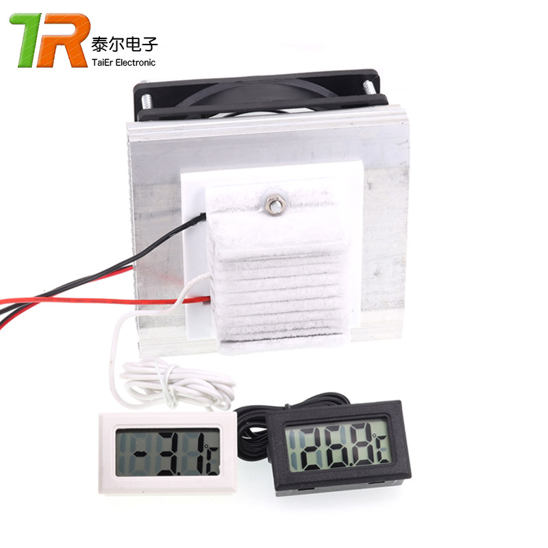 半导体制冷片套装12v电子制冷散热器diy小空调冰箱降温12706套件