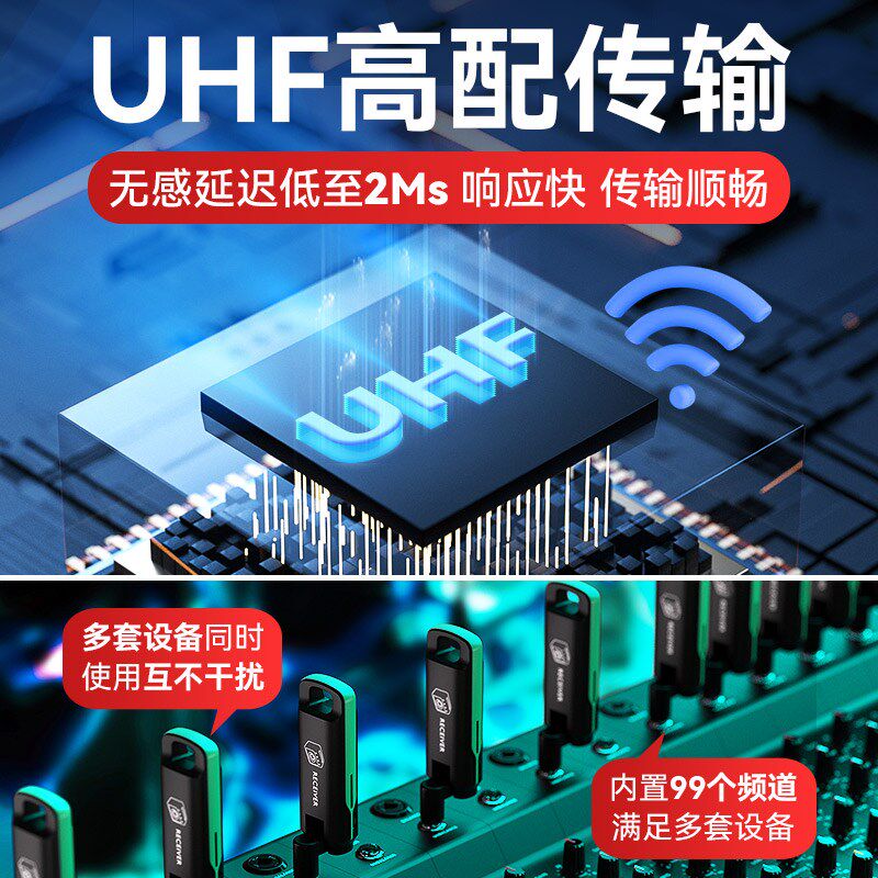 SWIFF瑞孚WS-70收发器电吉他贝斯电吹管迷你无线传输接收器可充电