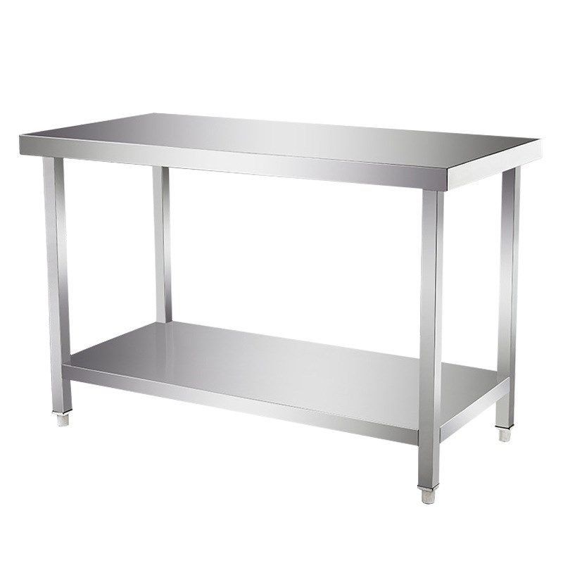 加厚304不锈钢工作台 厨房设备方脚双层操作台餐饮不锈钢桌子,家装主材,商用厨房操作台/工作台,淘宝优惠券,粉丝福利购,淘宝优惠卷