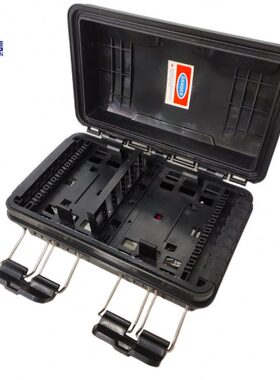 FDB光纤分线盒16芯卧式光缆光纤接续盒PLC烽火接续头盒黑色配电箱