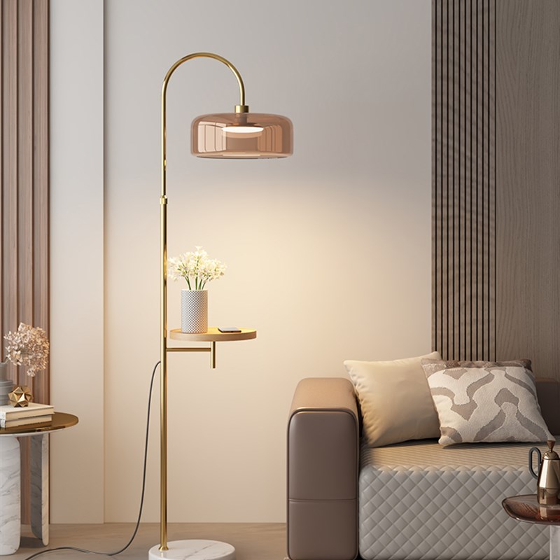 极简落地灯,客厅沙发,茶几,创意艺术,卧室床头,高端氛围台灯