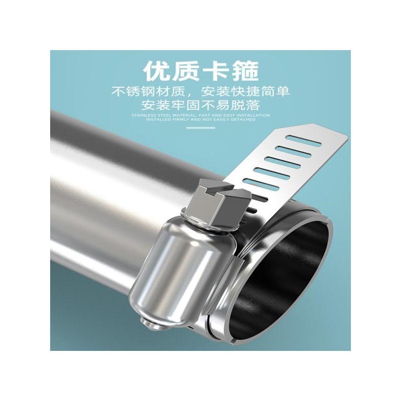 适用本田PCX160摩托车改装排气管尾口弯管不锈钢烟筒烟囱排烟尾喉