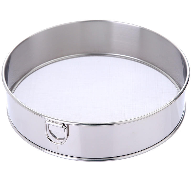 面粉筛304不锈钢60目超细漏网家用手持烘焙过滤网手动玉米面罗子