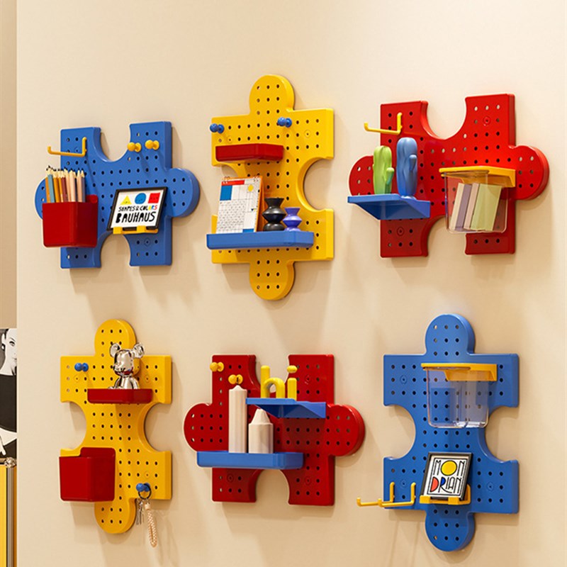 洞洞板置物架免打孔壁挂式厨房多功能收纳架家用电器电器收纳架