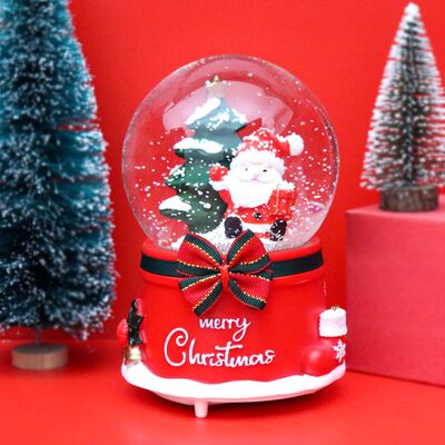 梦幻圣诞节礼物水晶球音乐盒送女孩儿童生日礼物平安夜女友礼品