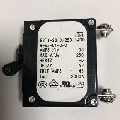 罗宾汽油发电机配件RGV12100供电开关电源开关空气开关断路器