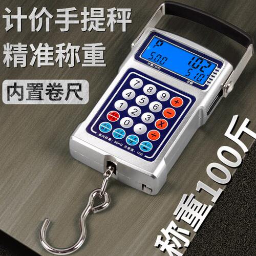 自动计价手提电子秤充电弹簧秤小型手拿便携式高精度迷你秤