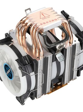 台式机电脑6铜管cpu散热器 超静音1366AMD X79 X58 2011针CPU风扇