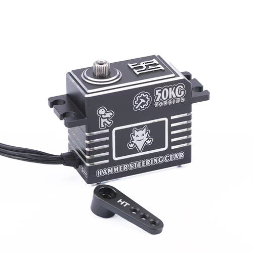 新款 HT 9350 F锤子舵机 高压无刷50kg IPX8级防水 钢齿堵转保护