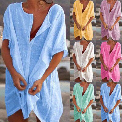 Hot Sexy Swimsuit Cover Up Plus Size for Women 2021 Cotton B