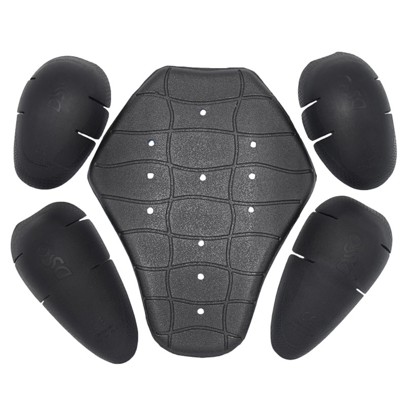 CE认证机车赛车服通用可拆卸内置PU护具五件套护肩肘背