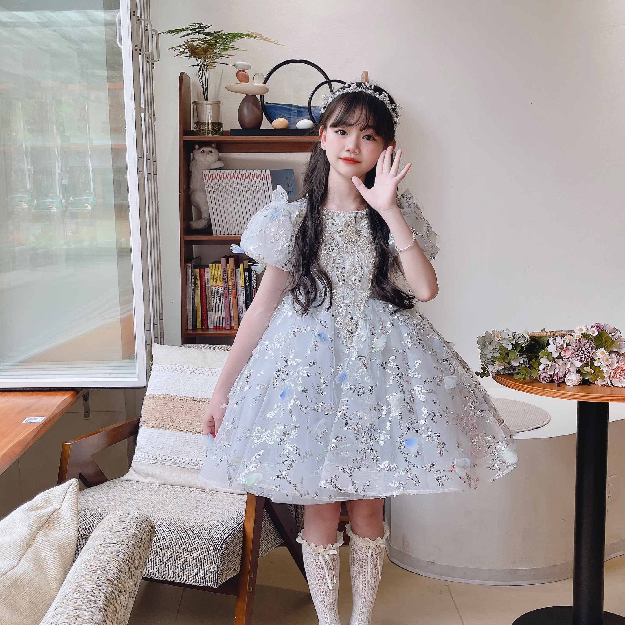 小花童森系公主裙婚礼演出礼服