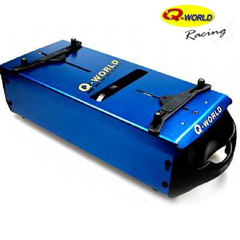 Q-WORLD 10244 1/8 铝合金双775 马达启动台适合 BUGGY TRUGGY