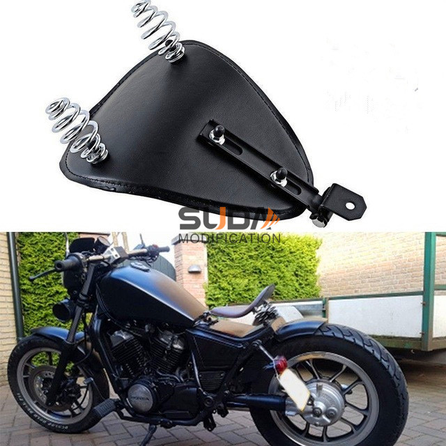 适用哈雷摩托车复古坐垫XL1200 X48 72改装弹簧皮坐单坐包883坐垫
