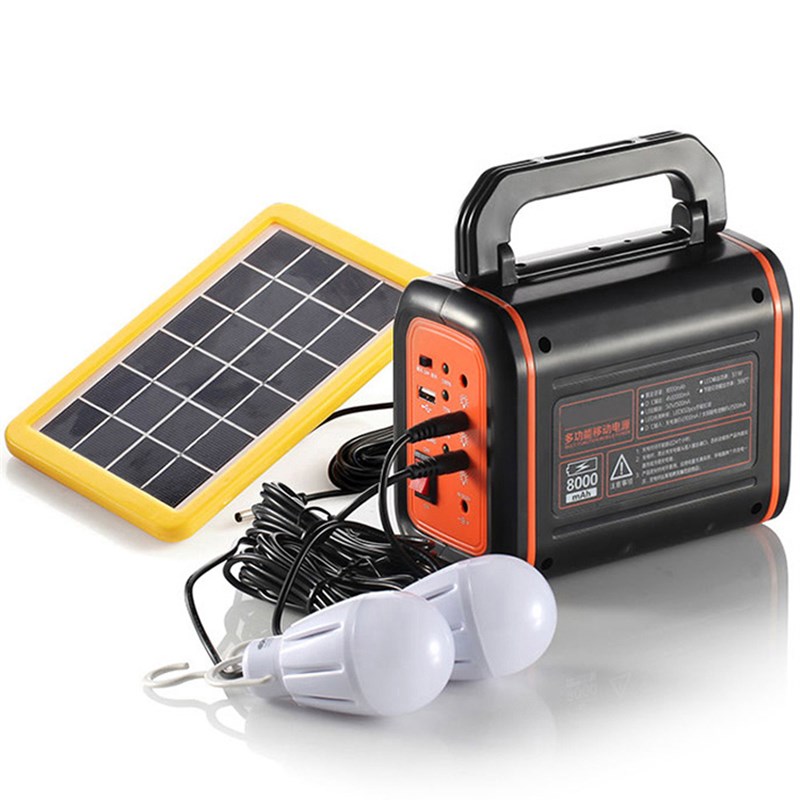 家用太阳能电池板发电小型系统照明灯别墅家庭光伏设备机充电电瓶