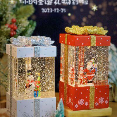 圣诞节音乐盒八音盒下雪花水晶球送男女孩公主女儿童生日礼物礼品