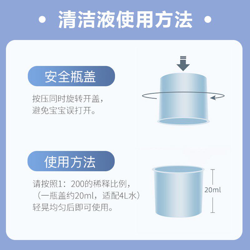 适用于石头扫地机器人配件T7S/G10S/P10S/U10地面清洁液G20清洗剂