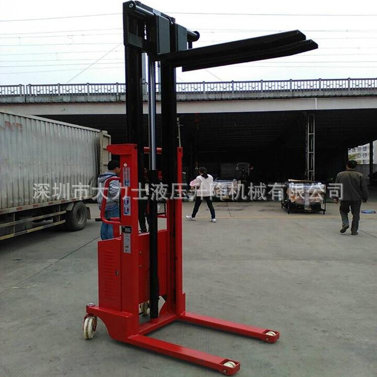 1吨2/2.5吨电动堆高车升高车步行式堆垛车电动叉车堆高机铲车