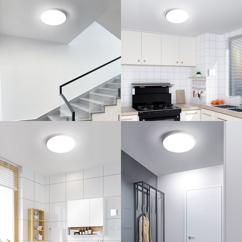 无线遥控led吸顶灯 免安装免布线厨房卧室卫生间浴室插电式照明灯