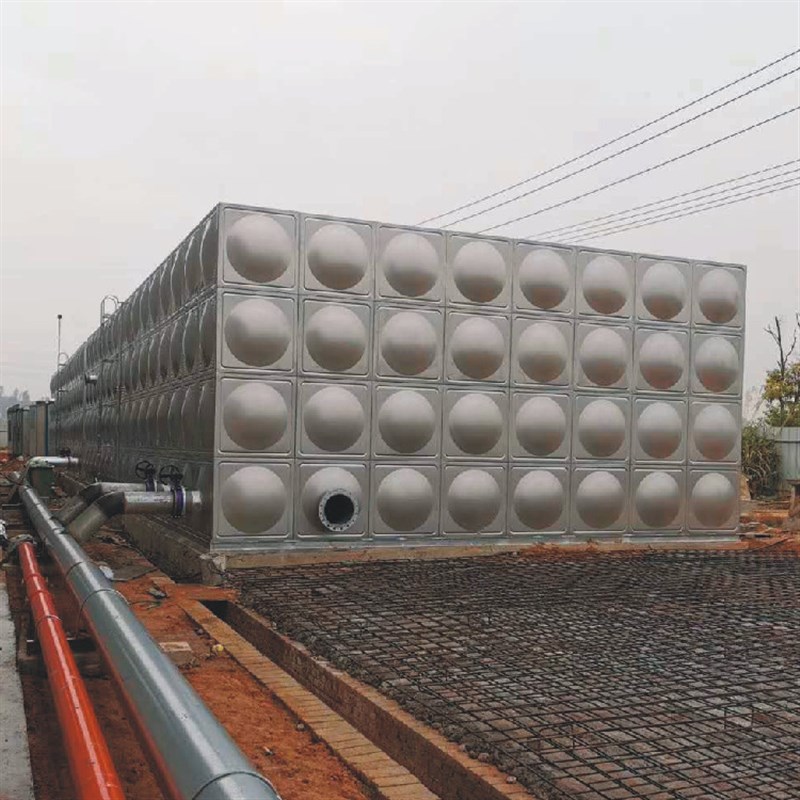 山东装配式方形不锈钢消防水箱18立方304不锈钢保温软化水箱30吨