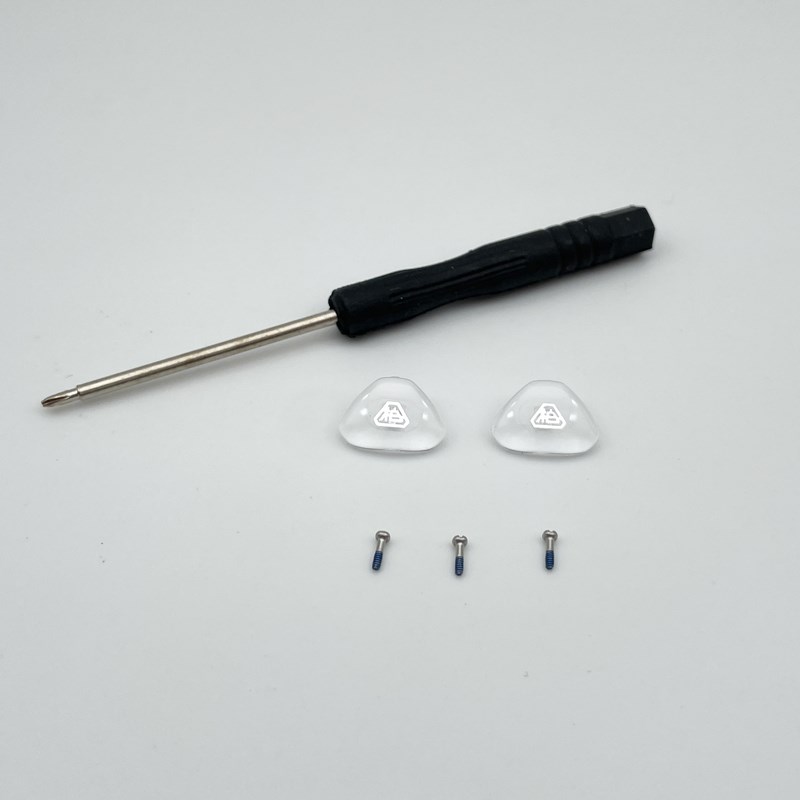 O/PACK1柏棋眼镜鼻托原装通用新款鼻垫硅胶医院同送螺丝刀