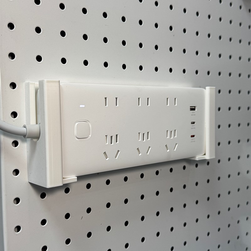16 25 26 30孔距圆孔洞洞板配件 插排固定器拖线板插线板插座收纳