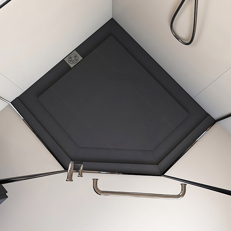 火烧面岩板淋浴板淋浴房地板石浴室防滑石卫生间下沉式淋浴板踏板