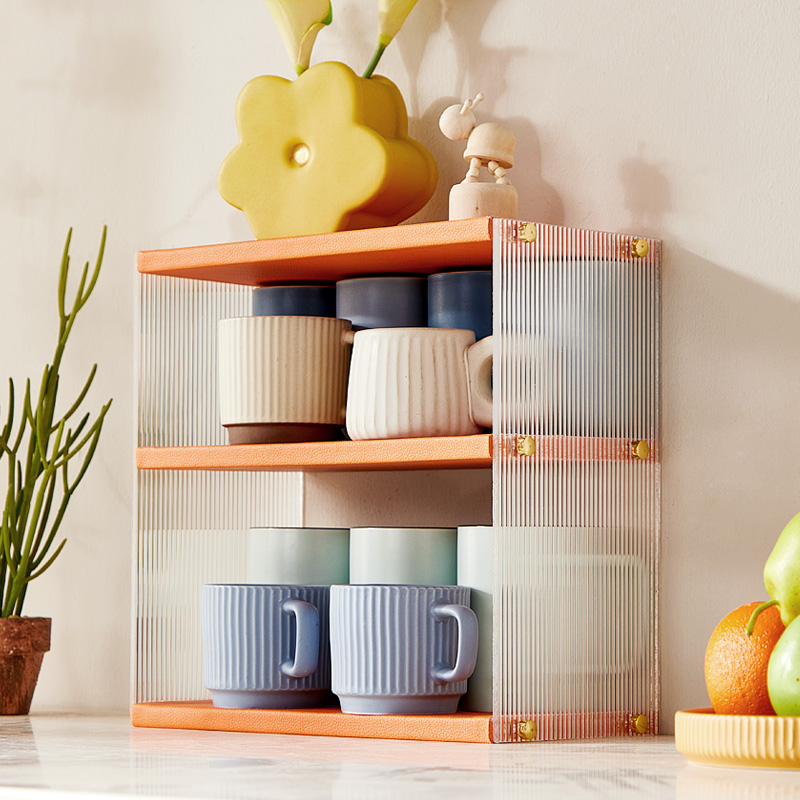 亚克力杯子收纳架置物架家用马克杯收纳架子桌面茶杯玻璃水杯杯架