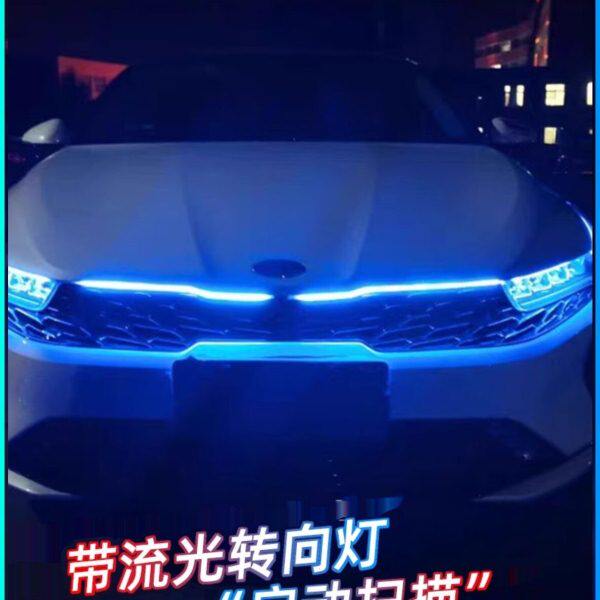 20全新起亚k5凯酷改装汽车流光灯日行灯行车流水转向灯氛围贯穿灯