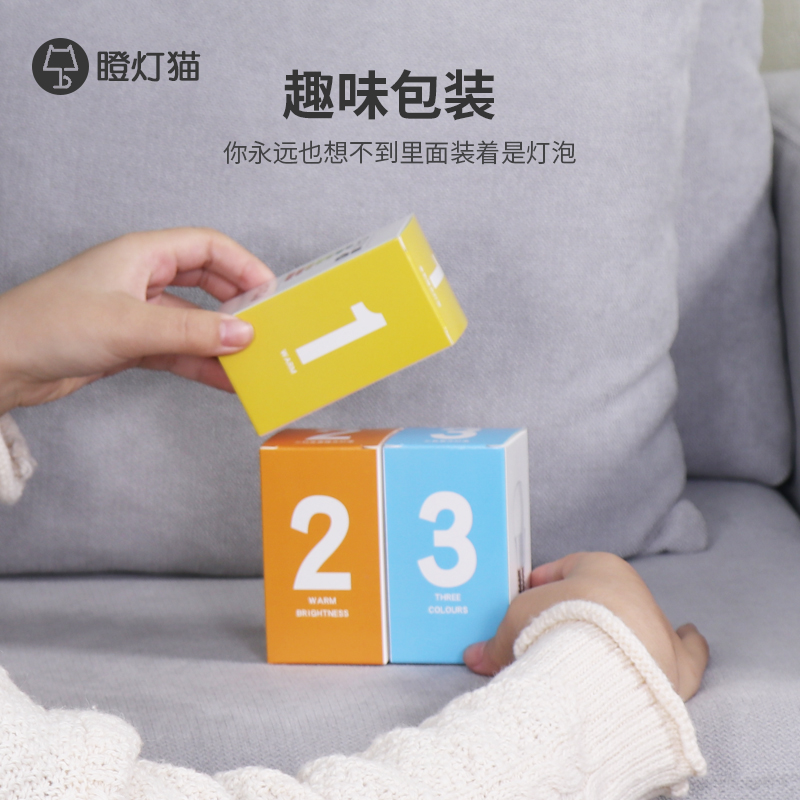 e27led节能灯小电灯泡超亮螺口照明家用螺旋光源台灯球泡暖光3W