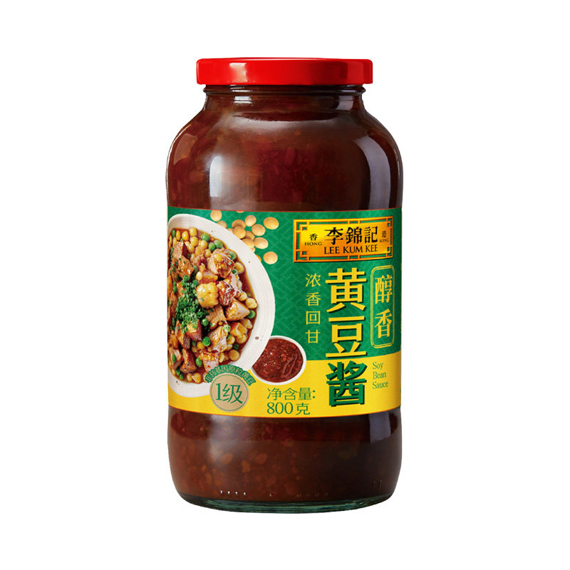 李锦记醇香黄豆酱800g大瓶装家用豆瓣炒菜拌面下饭手抓饼调味蘸料